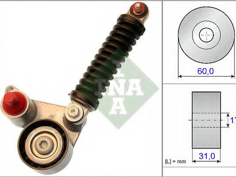 Intinzator curea, curea distributie SUZUKI GRAND VITARA II (JT) (2005 - 2020) INA 533 0107 10