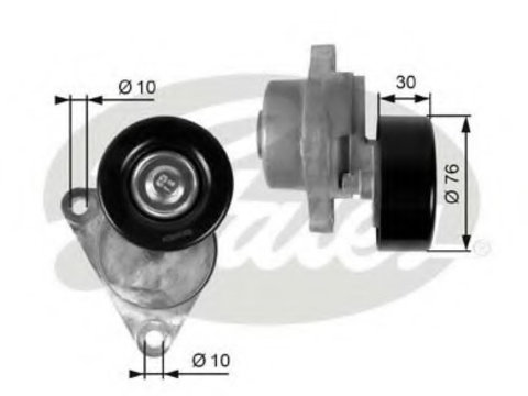 Intinzator curea curea distributie T38376 GATES pentru Chevrolet Lacetti Daewoo Nexia Chevrolet Cruze Chevrolet Nubira Chevrolet Optra Daewoo Nubira Daewoo Kalos Daewoo Lacetti Chevrolet Kalos Chevrolet Aveo Daewoo Orion