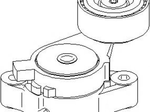 Intinzator curea, curea distributie VW TOURAN (1T1, 1T2), VW RABBIT V (1K1), VW GOLF PLUS (5M1, 521) - TOPRAN 113 190