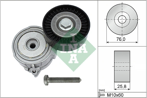 Intinzator curea distributie INA AUDI A6 C7 (4G2, 4GC) 2010-2018 - 534 0375 10