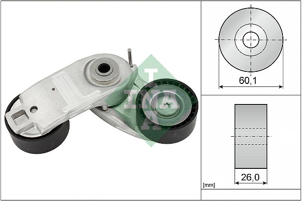 Intinzator curea distributie INA FORD FIESTA VII (HJ, HF) 2019-2025 - 534 0937 10