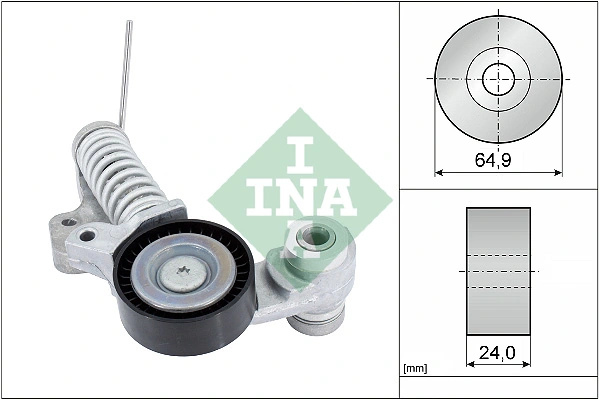 Intinzator curea distributie INA VOLVO V60 I (155) 2013-2018 - 534 0702 10