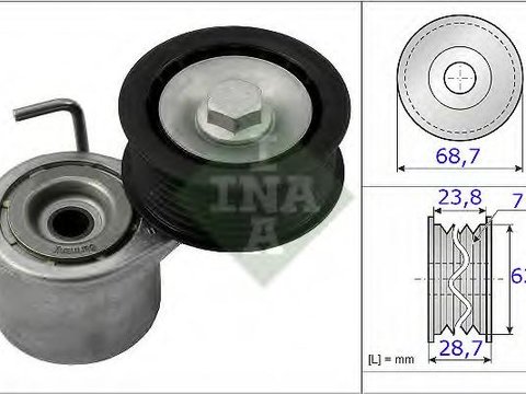 Intinzator,curea transmisie AUDI A6 limuzina (4F2, C6), AUDI A6 Avant (4F5, C6), AUDI Q7 (4L) - INA 534 0487 10