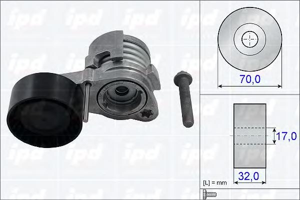 Intinzator,curea transmisie BMW 7 limuzina (F01, F02, F03, F04), BMW 5 (F10, F18), BMW 5 Touring (F11) - IPD 15-3809
