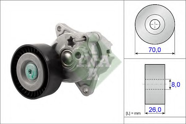 Intinzator,curea transmisie MERCEDES-BENZ VIANO (W