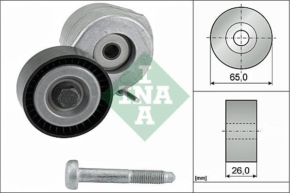Intinzator.curea transmisie Multi-V belt tensioner ALFA ROMEO MITO FIAT 500 500 C 500L 500X DOBLO DOBLO-MINIVAN FIORINO-MI OPEL AGILA (A) (H00), Hatchback, 09.2000 - 12.2007 INA 534 0607 10