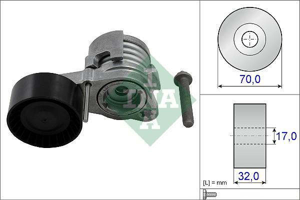 Intinzator.curea transmisie Multi-V belt tensioner BMW 5 F10 5 F11 7 F01 F02 F03 F04 X3 F25 2.5-3.0 06.09-06.15 BMW 5 Touring VI (F11), Turism, 11.2009 - 02.2017 INA 534 0432 10