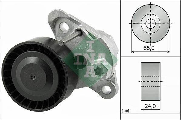 Intinzator.curea transmisie Multi-V belt tensioner SEAT IBIZA IV IBIZA IV SC IBIZA IV ST IBIZA V MII SKODA CITIGO FABIA II SKODA FABIA III (NJ3), Hatchback, 08.2014 - INA 534 0497 10