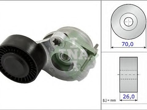 Intinzator,curea transmisie PORSCHE CAYENNE (92A) (2010 - 2016) INA 534 0470 10 piesa NOUA