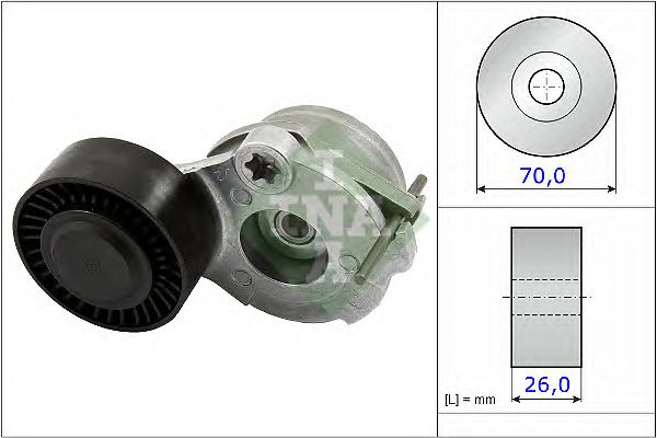 Intinzator curea trapezoidala AUDI A8 (4H_) - Cod intern: M20444604 - LIVRARE DIN STOC in 24 ore!!!