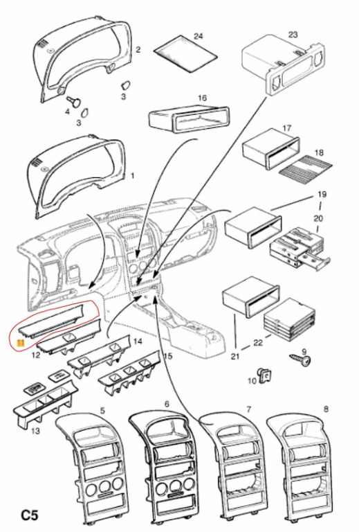 INTRERUPATOR CONSOLA ASTRA G