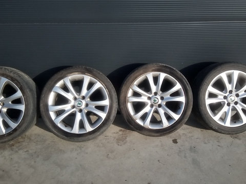 Janta aliaj SKODA Superb II (3T) 2008-2015 5x112,int.56,7,5Jx17 ET49,Dunlop 225/45R17/94W Vara,DOT15