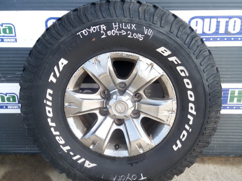 Janta aliaj TOYOTA Hilux VII 2004-2015 31x10.50R15LT ,15X7J ET30 6x13.97cm interior 10,5CM Anvelopa iarna BF GOODRICH ALL TERRAIN T/A M+S 31x10.50 109S