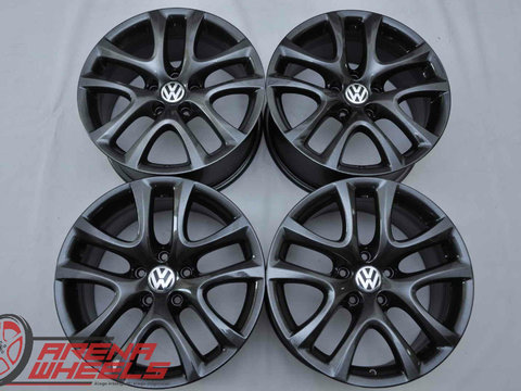 Jante 17 inch Originale VW Passat CC Scirocco EOS Tiguan Jetta Phaeton Golf T-Roc R17 Gri Antracit