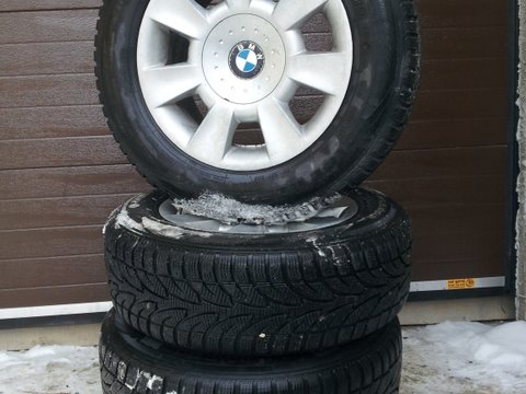 Jante Aliaj BMW R15 + Cauciucuri iarna noi