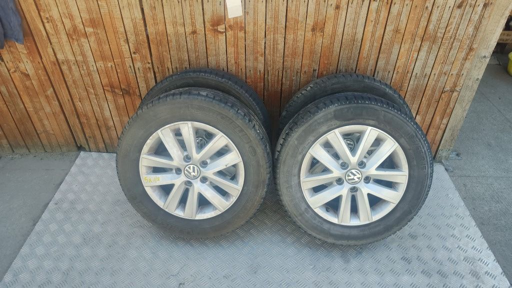 Jante aliaj cu anvelope M+S 5x112 195/ 65 R15 Audi Vw Seat Skoda Mercedes dot 2023