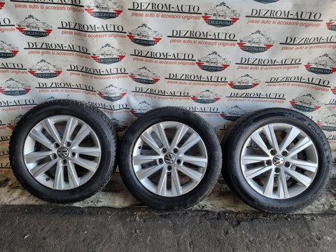 Jante aliaj originale cu anvelope iarna (205/55/R16) 6.5Jx16H2 ET50 VW Passat CC II cod piesa : 5K0601025AE