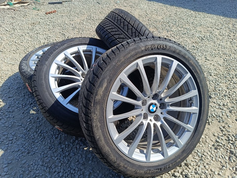 Jante BMW pe 18 245 45 18 Good Year Ultragrip iarna DOT 2021 set roti complete 245/45/18 iarna anvelope