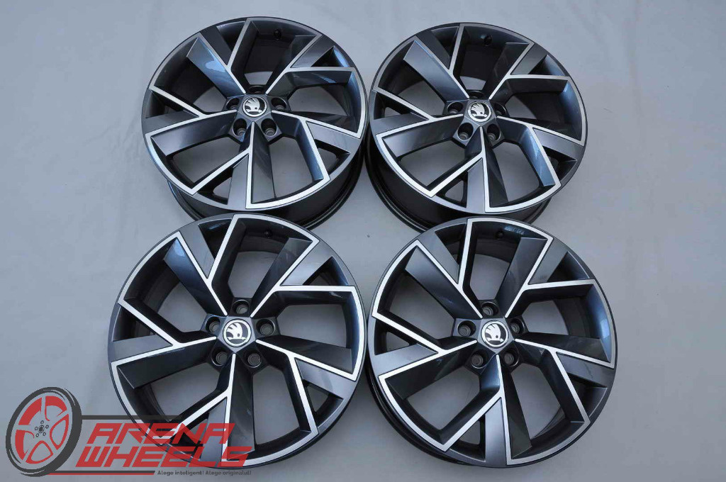 Jante Noi 19 inch Originale Skoda Kodiaq RS R19 Triglav Antracit