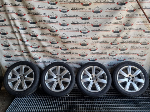 Jante originale aliaj R18 cu anvelope vara (Hankook 235/50/ZR18) VW Phaeton cod piesa : 3D0601025AM