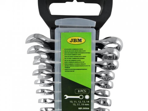 JBM-50564 Set de chei combinate scurte 10-19 mm