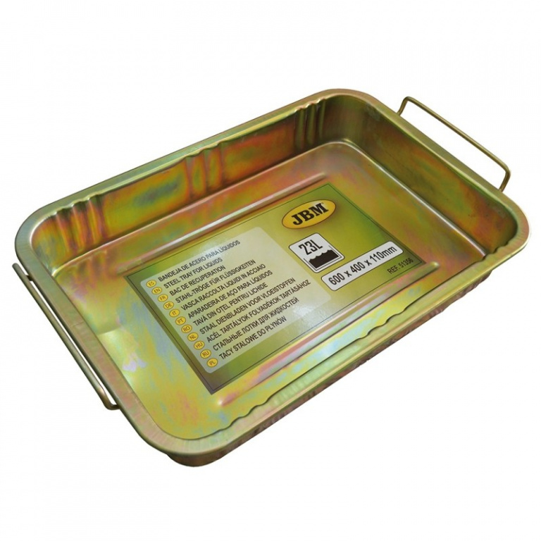 JBM-51356 Tava din metal pentru ulei/antigel 20L