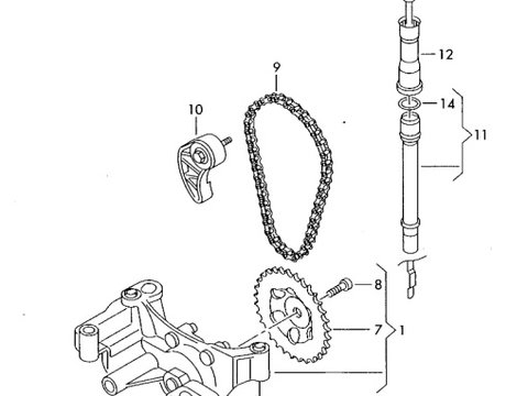 Joja ulei 038115611B Audi A4 B6 Break 1.9 TDI 2002 AWX