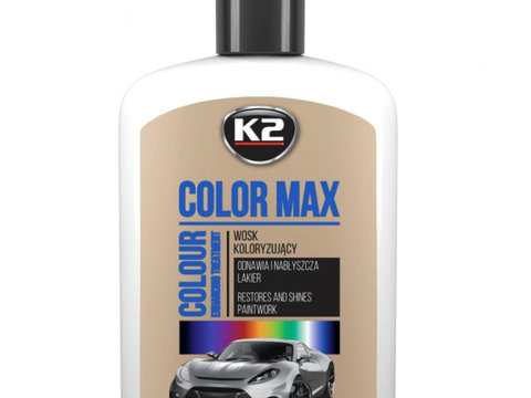 K2 Color Max Ceara Auto Alb 200ML