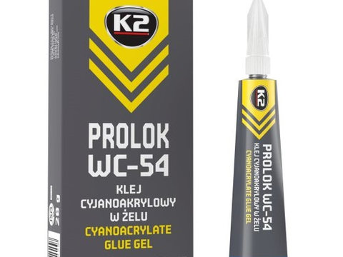 K2 Prolock Vw-54 Gel Adeziv Cianoacrilat 20G WC54