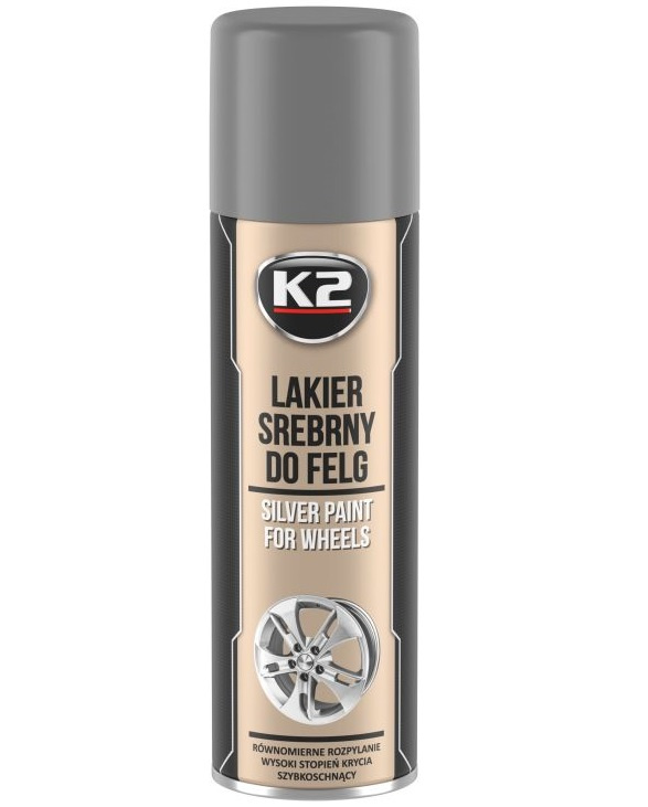 K2 Spray Vopsea Jante Argintiu 500ML L332