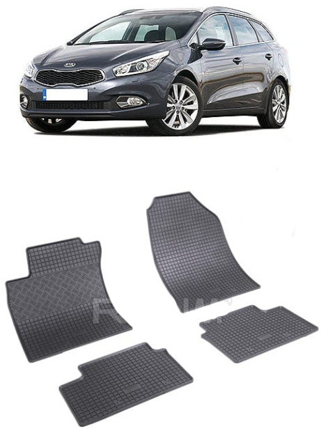 Kia Ceed III, Combi, fabricat din 09.2018 - Prezent, set covorase auto dedicate, din cauciuc 100% Premium 904048*9-CS874