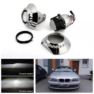 Kit 2 lupe far 2.5" H1 BMW Seria 3 E46 1998-2