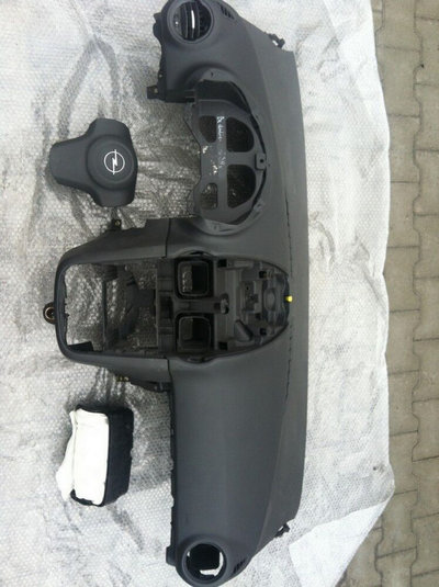 Kit airbag pentru Opel Corsa D negru (Plansa bord 