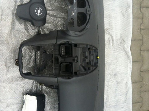 Kit airbag pentru Opel Corsa D negru (Plansa bord + 2 airbag)