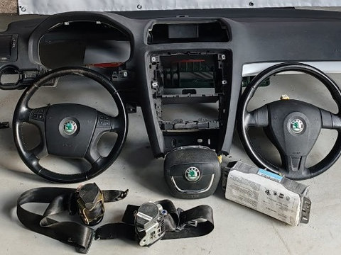 Kit airbag pentru Skoda Octavia 2 plansa airbag centuri