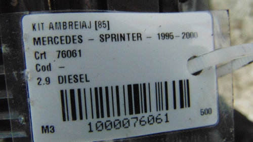 Kit ambreiaj Mercedes Sprinter din 2001,