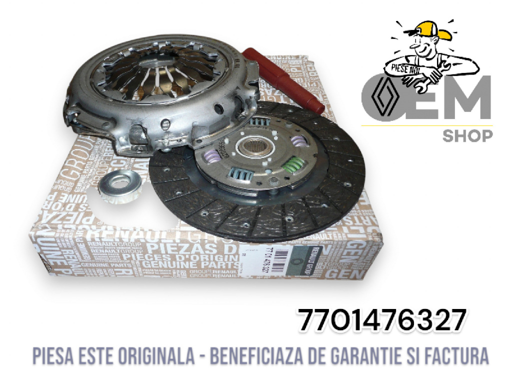 Kit ambreiaj -placa si disc, produs nou original, Renault, cod piesa 7701476327