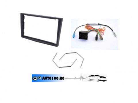 Kit audio 2DIN rama - mufa - adaptor antena - chei demontare OPEL