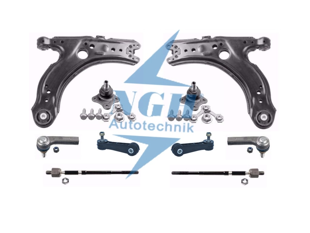 Kit brate fata Audi A3 1996-2003, NGH Autotechnik Germania, set complet 10 piese