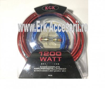 KIT cablu + sigurante pentru subwoofer RAA 1200 AL