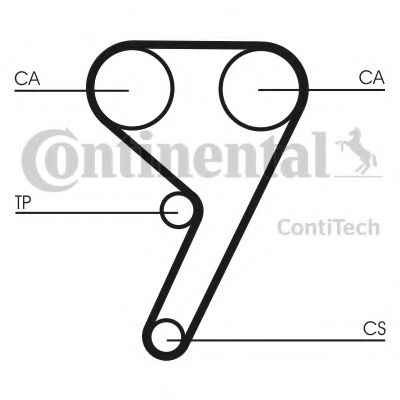 Kit distributie cu pompa apa FORD FIESTA V (JH_, JD_) (2001 - 2010) CONTITECH CT881WP2