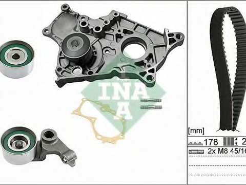 Kit distributie cu pompa apa TOYOTA VERSO SPORTVAN (_CLM2_, _ACM2_) (2001 - 2009) INA 530 0422 30