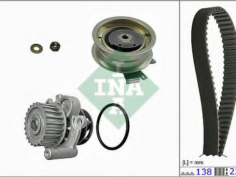 Kit distributie cu pompa apa VW NEW BEETLE Cabriolet (1Y7) (2002 - 2010) INA 530 0171 30