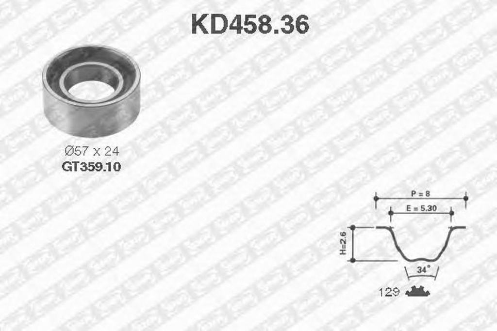 Kit distributie FIAT PUNTO Van 188AX SNR KD45836