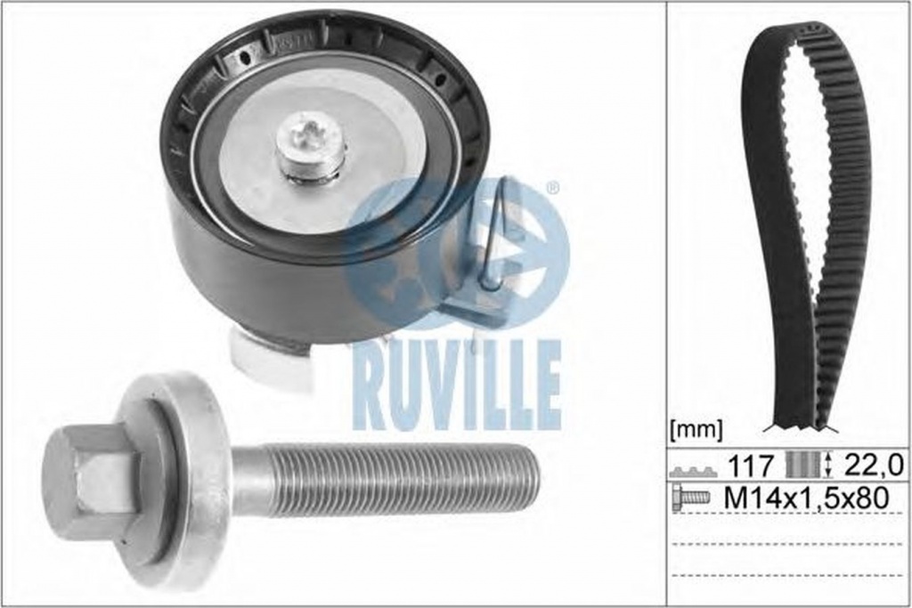 Kit distributie FORD FIESTA VI RUVILLE 5711870