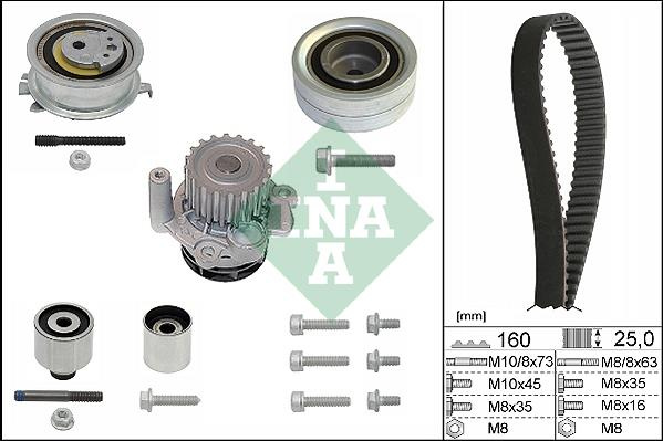 Kit distributie INA pentru Seat Altea XL diesel 1.