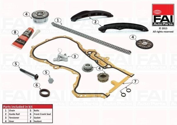 KIT DISTRIBUTIE LANT PENTRU VW, AUDI, SKODA MOTOARTE 1.4 TSI 1.6 FSI 2003-2010