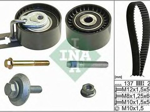 Kit distributie PEUGEOT 206 CC 2D INA 530037510