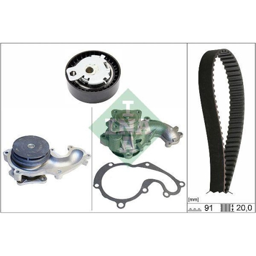 Kit distributie + pompa apa Ford C-Max, Fiesta, Fo