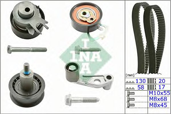 Kit distributie SEAT LEON (1P1) (2005 - 2012) INA 